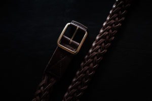 Ceinture sur mesure en cuir et tannage végétal