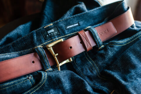 Ceinture “Quick release” maroquinerie artisanale naturelle