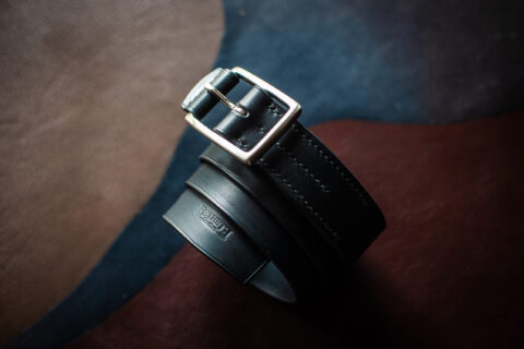 Ceinture sur mesure en cuir et tannage végétal